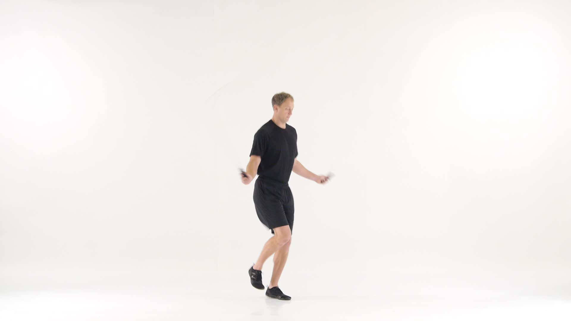Alternate Foot Step with Jump Rope