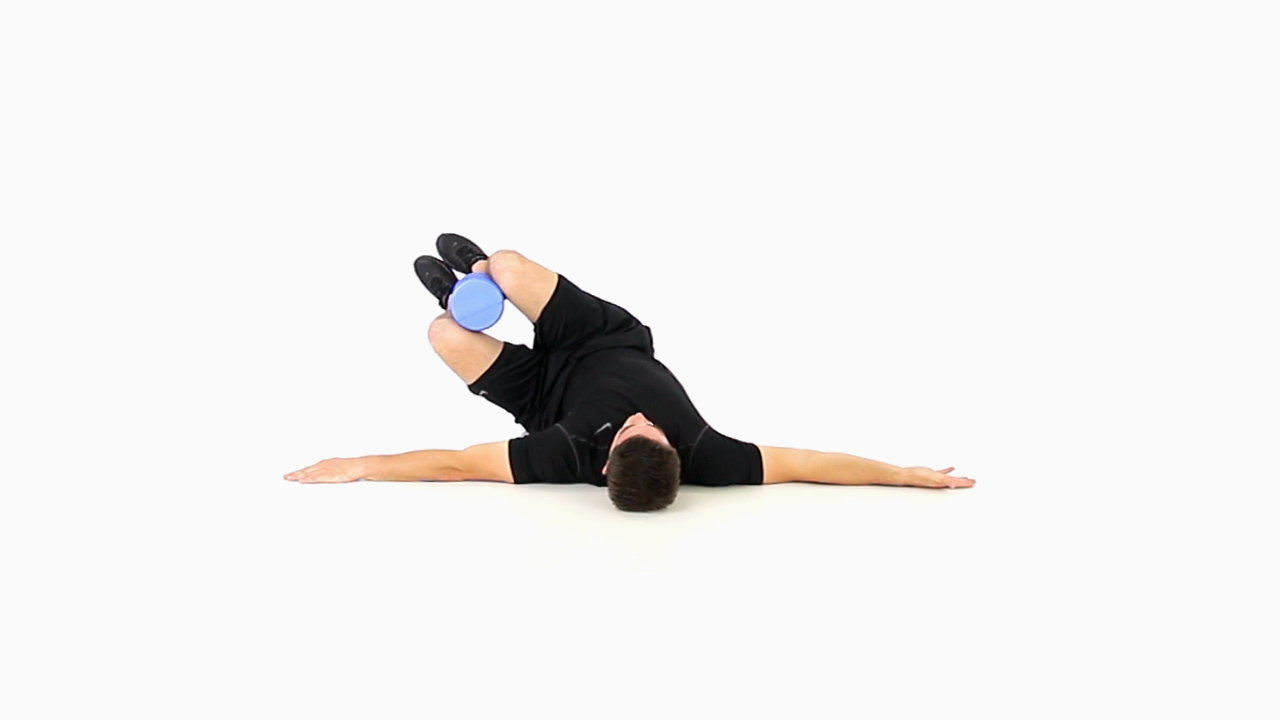 Supine position with knee flexed 90°